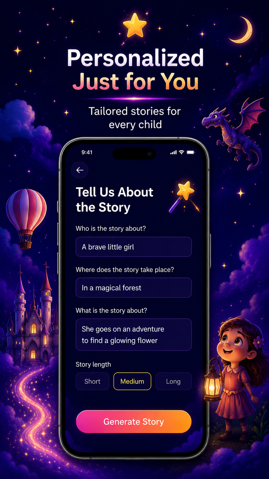 Personalized story creation preview